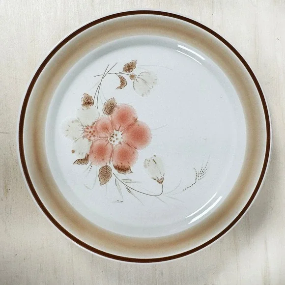 VTG Hearthside Watercolors Blush Dinnerware‎ Dessert Salad Plate Set 4 - Picture 2 of 6